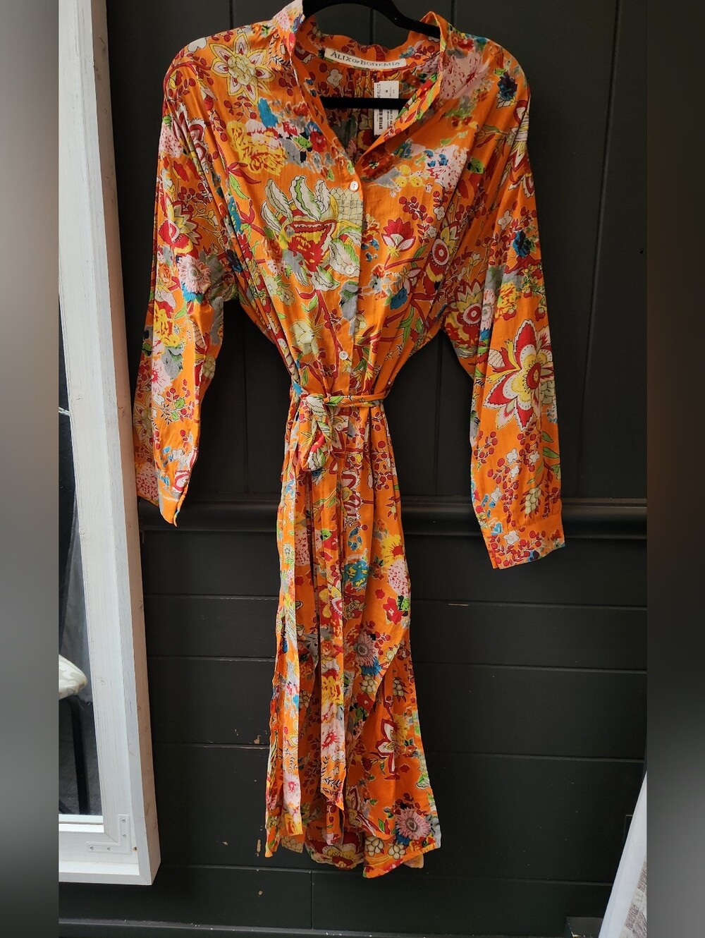 Alix of Bohemia Orange Floral Dress